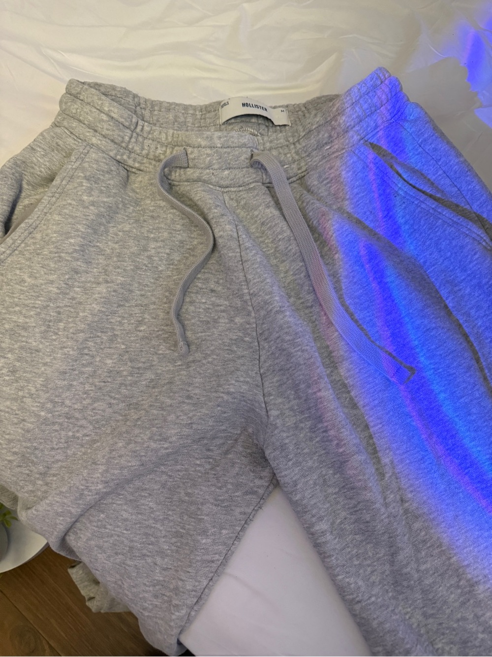 Hollister Wide leg Light Gray Sweatpants - Cozy Lounge Pants